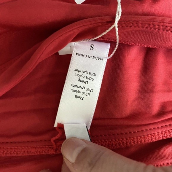 Andie Swim The Banded Cheeky Bikini Bottom Stretch Cherry Red Size S Small NWT - Picture 8 of 9